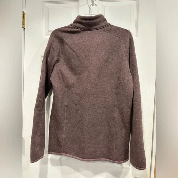 Patagonia Women's L Large Better Sweater 1/4 Zip Pullover Stormy Mauve NWT - Picture 4 of 6
